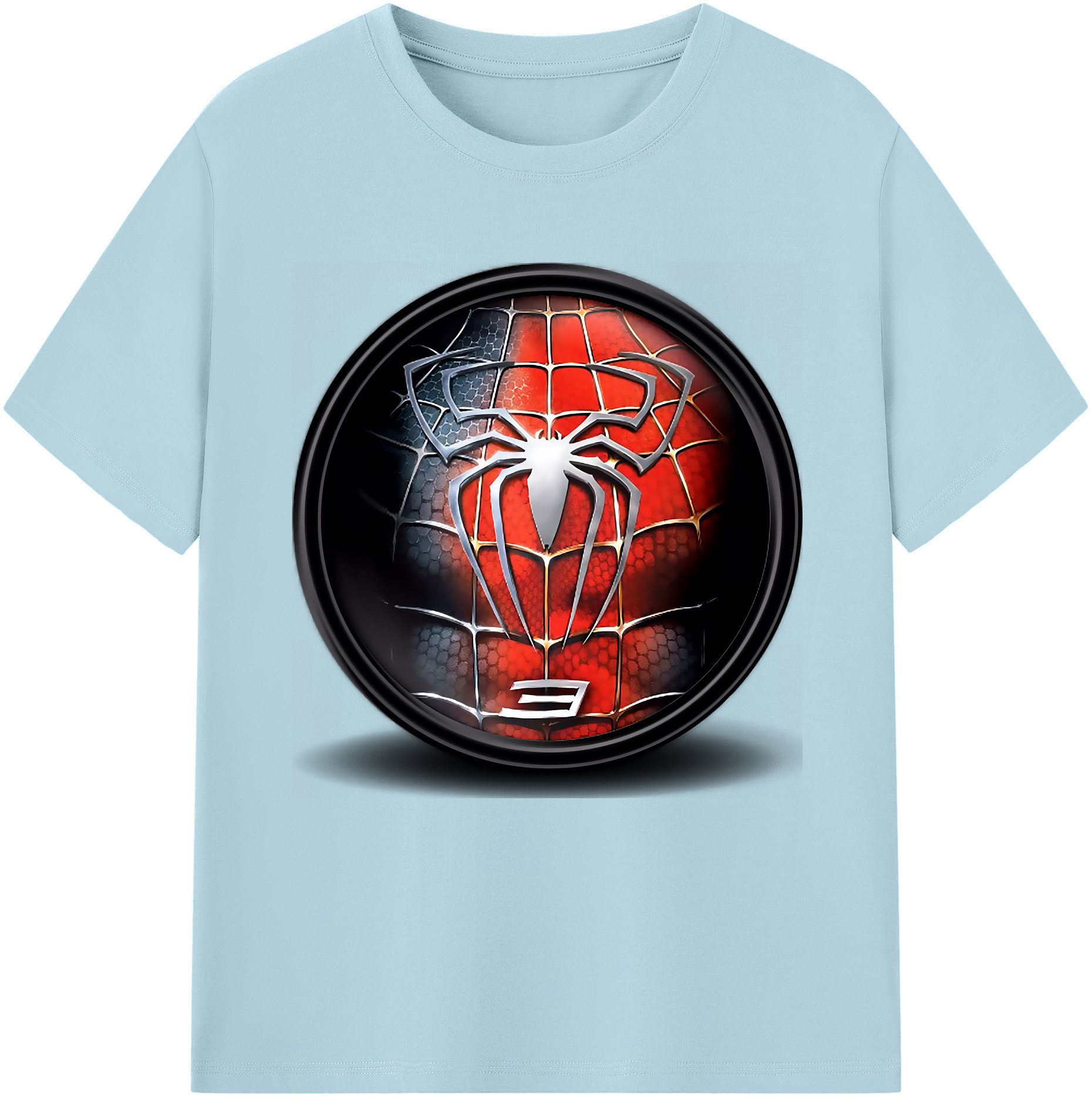 （画像用） Spider Man スパイダーマン 綿100％半袖Tシャツ（フロントプリント）